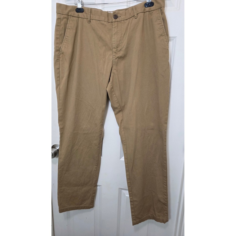 Original‎ Penguin Chino Pants Mens 38x32 Tan Khaki Cotton Twill Trousers Casual